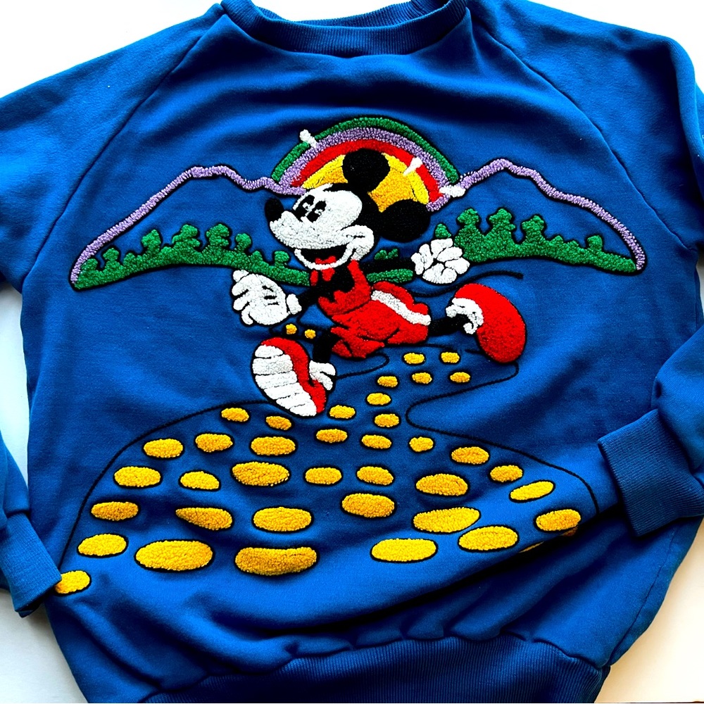 Disney Sunday Comics Mickey Exercising Outdoor Run Sweatshirt